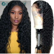 Load image into Gallery viewer, Synthetic Wigs for Black Women PerisModa Long Black Water Wave Hair Extension for Daily Use Cheap Wigs Synthetic Lace Front Wigs
