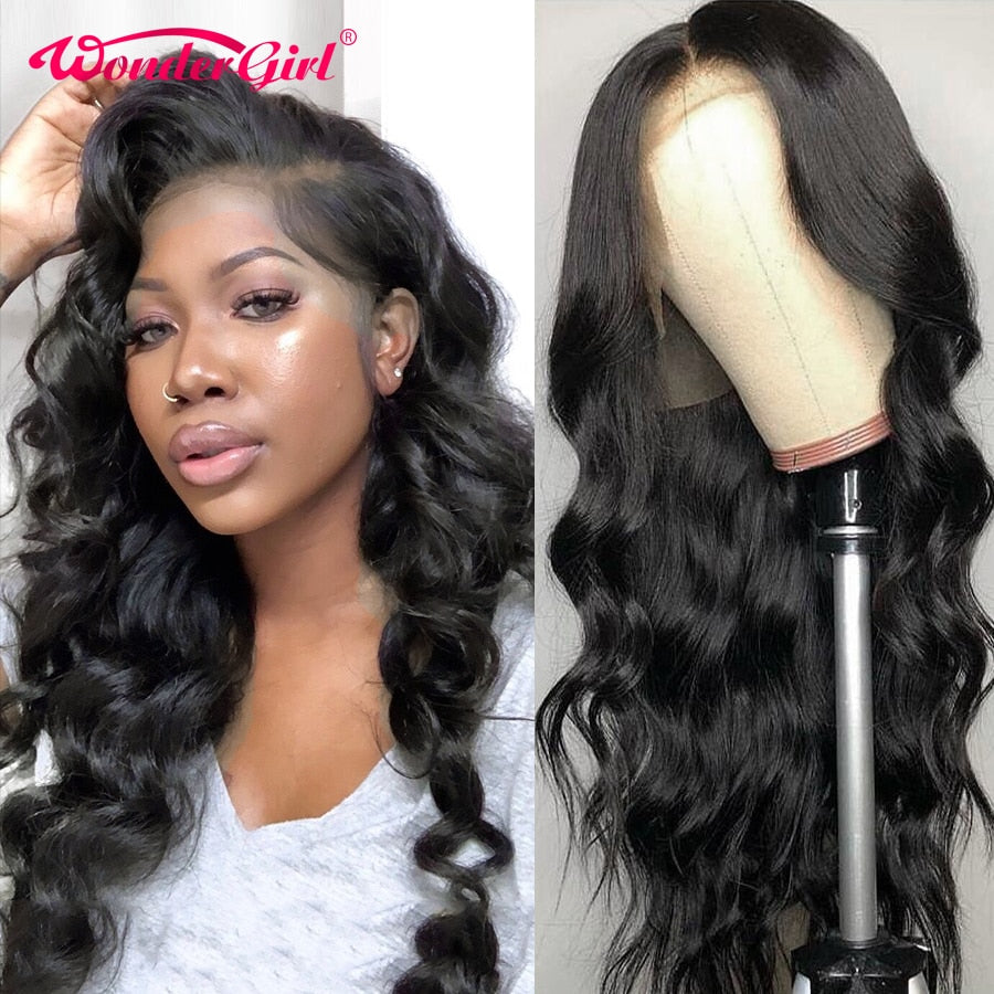 Body Wave Wig 13x6 Lace Front Human Hair Wigs Remy I Part /360 Lace Frontal Wig Pre Plucked With Baby Hair Lace Wig Wonder girl
